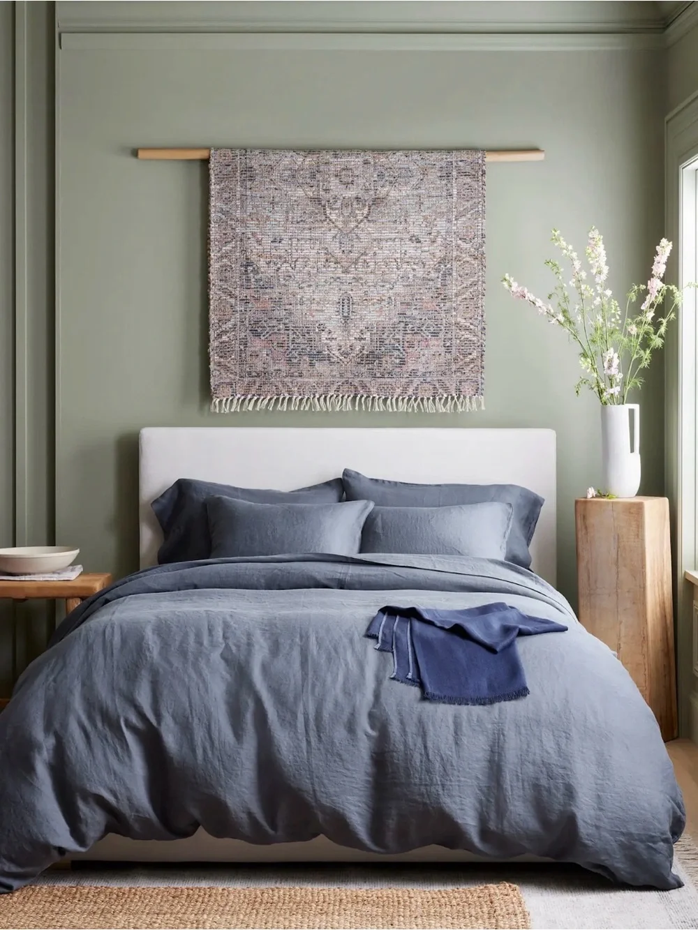 Quince NWOT European Linen Duvet Cover Set in Nightfall Size King/Cal King 1282